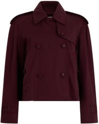Burberry - Short Jacket Wool Trench & Raincoats - Lyst