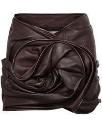 Magda Butrym - Leather Mini Skirt - Lyst