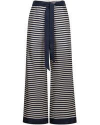Max Mara - Nine Silk Trousers - Lyst