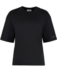 Calvin Klein - Open Back Round Neck T-Shirt - Lyst