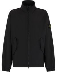 Stone Island - Technical Windbreaker With Zip And Pockets - Lyst