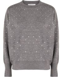 Rabanne - Crew-Neck Wool Sweater - Lyst