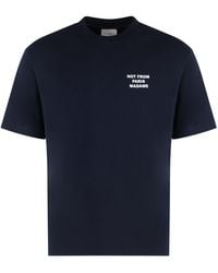 Drole de Monsieur - Slogan Cotton Crew-Neck T-Shirt - Lyst
