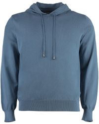 Canali - Felpa in maglia con cappuccio - Lyst