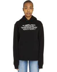Burberry Logo Printed Hoodie - Black