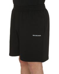 Balenciaga - Cotton Bermuda Shorts - Lyst