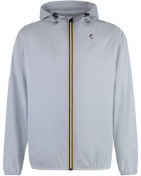 K-Way - Hooded Packable Nylon Jacket - Lyst
