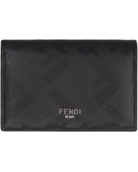 Fendi - Leather Card Holder - Lyst