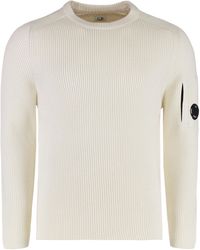 C.P. Company - Cotton Blend Crew-Neck Sweater - Lyst