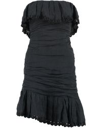 Isabel Marant - Mini Off-The-Shoulder Dress With Ruffles - Lyst