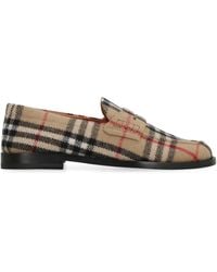 Burberry - Wool Loafers - Lyst