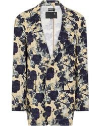 R13 - Blazer Floral Cotton Blazers - Lyst