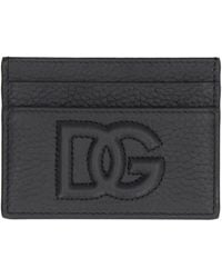 Dolce & Gabbana - Logo Detail Leather Card Holder - Lyst