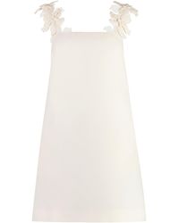 Valentino - Wool And Silk Mini Dress - Lyst