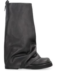 The Attico - Robin Leather Ankle Boots - Lyst