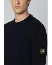 Stone Island - Maglione girocollo in misto lana - Lyst