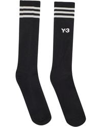 Y-3 - Knee-High Socks With Stripes - Lyst