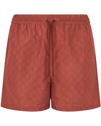 Gucci - Swimsuit With Monogram Print - Lyst