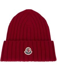 Moncler - Ribbed Wool Hat - Lyst