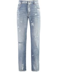 Dolce & Gabbana - Jeans slim fit a 5 tasche - Lyst