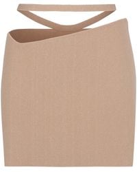ANDREADAMO - Knitted Mini Skirt - Lyst