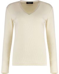 Fabiana Filippi - T-shirt a maniche lunghe in cotone - Lyst