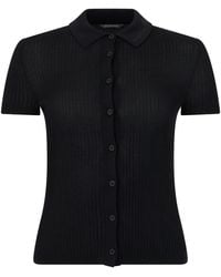 Balenciaga - Cardigan Ribbed Knit Viscose Cardigans - Lyst