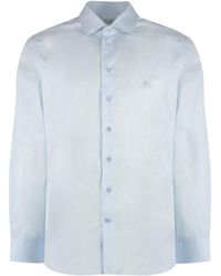 Etro - Camicia in cotone con collo button-down - Lyst
