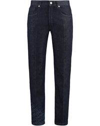 Fendi - Regular-Fit Cotton Jeans - Lyst