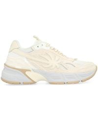 Palm Angels - Leather And Fabric Low-Top Sneakers - Lyst