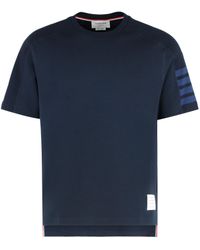 Thom Browne - T-shirt in maglia di cotone - Lyst