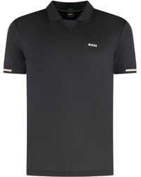 BOSS - Polo in tessuto tecnico - Lyst