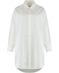 MM6 by Maison Margiela - Oversized Cotton Shirt - Lyst