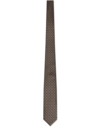 Gucci - Cravatta jacquard di seta con monograma - Lyst