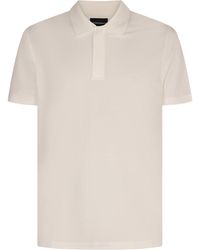 Emporio Armani - Knitted Cotton Polo Shirt - Lyst