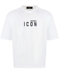 DSquared² - Cotton Crew-Neck T-Shirt - Lyst
