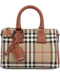 Burberry - Borsa bowling mini Check - Lyst