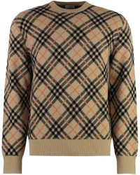 Burberry - Crew-Neck Cashmere Sweater - Lyst