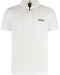 BOSS - Technical Fabric Polo Shirt - Lyst