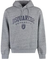 DSquared² - Felpa con cappuccio e stampa logo - Lyst