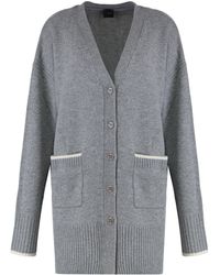 Pinko - Tasmania Wool And Cashmere Cardigan - Lyst