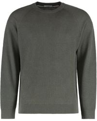 Paolo Pecora - Linen-Cotton Crew-Neck Sweater - Lyst