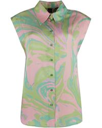 Pinko - Cabiri Printed Viscose Shirt - Lyst