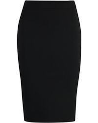 Saint Laurent - Gonna a tubino in lana - Lyst