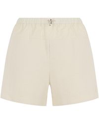 Moncler - High-Waisted Drawstring Mini Shorts - Lyst