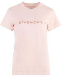 Givenchy - T-shirt girocollo in cotone - Lyst
