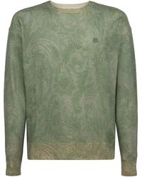 Etro - Crew-Neck Wool Sweater - Lyst