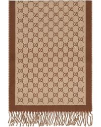 Gucci - Sciarpa in lana GG - Lyst