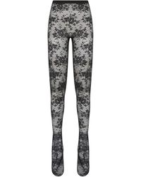 Balenciaga - Lace Floral Stockings - Lyst