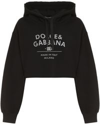 Dolce & Gabbana - Felpa in cotone con cappuccio - Lyst